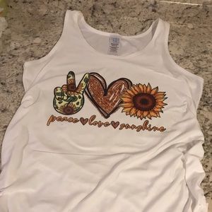 Sunflower maternity tank